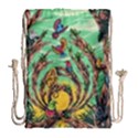 Monkey Tiger Bird Parrot Forest Jungle Style Drawstring Bag (Large) View2