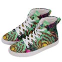 Monkey Tiger Bird Parrot Forest Jungle Style Women s Hi-Top Skate Sneakers View2