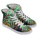 Monkey Tiger Bird Parrot Forest Jungle Style Women s Hi-Top Skate Sneakers View3