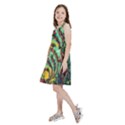 Monkey Tiger Bird Parrot Forest Jungle Style Kids  Skater Dress View2