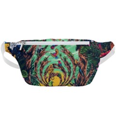 Monkey Tiger Bird Parrot Forest Jungle Style Waist Bag  by Grandong