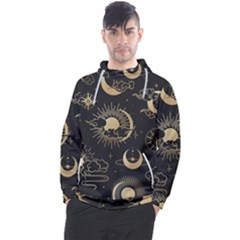 Asian Seamless Pattern With Clouds Moon Sun Stars Vector Collection Oriental Chinese Japanese Korean Men s Pullover Hoodie by Grandong