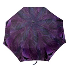 Feather Pattern Texture Form Folding Umbrellas by Grandong