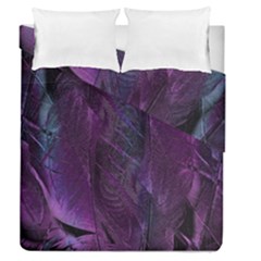 Feather Pattern Texture Form Duvet Cover Double Side (queen Size) by Grandong