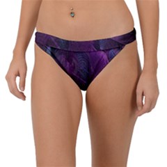 Feather Pattern Texture Form Band Bikini Bottoms by Grandong