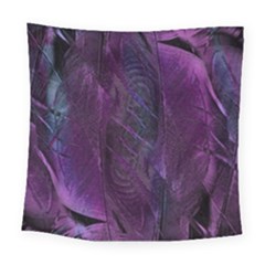 Feather Pattern Texture Form Square Tapestry (large)