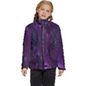 Feather Pattern Texture Form Kids  Puffer Bubble Jacket Coat View1