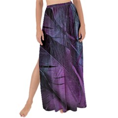 Feather Pattern Texture Form Maxi Chiffon Tie-up Sarong by Grandong