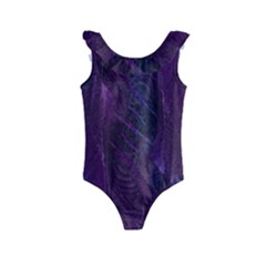 Feather Pattern Texture Form Kids  Frill Swimsuit by Grandong