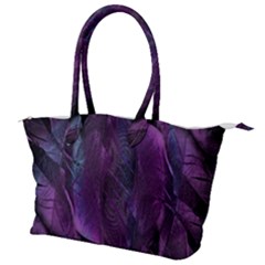 Feather Pattern Texture Form Canvas Shoulder Bag