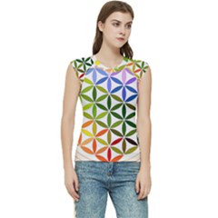 Mandala Rainbow Colorful Women s Raglan Cap Sleeve T-shirt