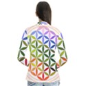 Mandala Rainbow Colorful Drape Collar Cardigan View2