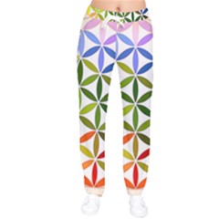 Mandala Rainbow Colorful Women Velvet Drawstring Pants