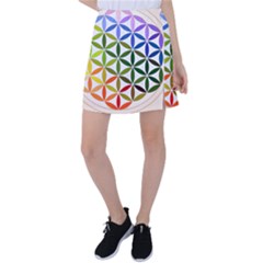 Mandala Rainbow Colorful Tennis Skirt by Grandong