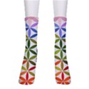 Mandala Rainbow Colorful Crew Socks View1