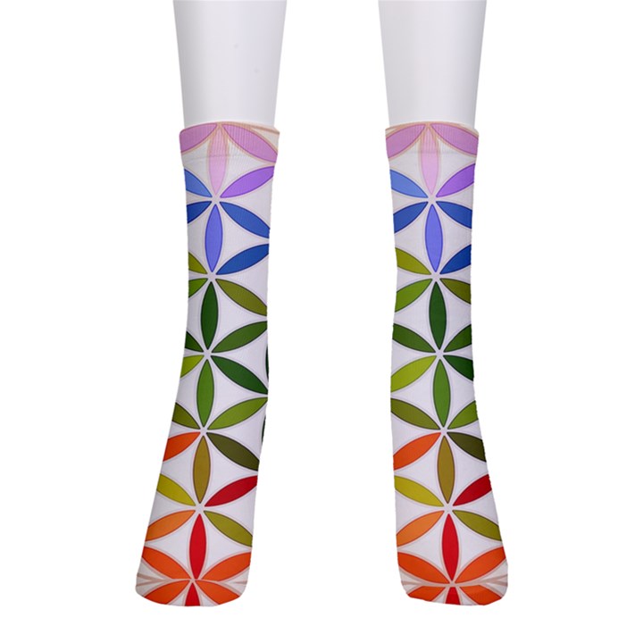 Mandala Rainbow Colorful Crew Socks