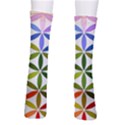 Mandala Rainbow Colorful Crew Socks View2