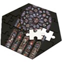 Chartres Cathedral Notre Dame De Paris Stained Glass Wooden Puzzle Hexagon View2