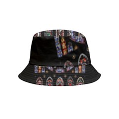 Chartres Cathedral Notre Dame De Paris Stained Glass Inside Out Bucket Hat (kids) by Grandong