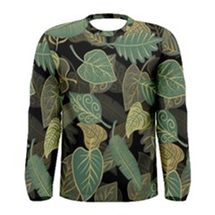 Autumn Fallen Leaves Dried Leaves Men s Long Sleeve T-shirt