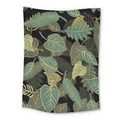 Autumn Fallen Leaves Dried Leaves Medium Tapestry