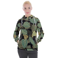 Autumn Fallen Leaves Dried Leaves Women s Hooded Pullover