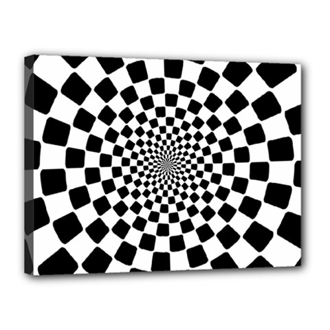 Geomtric Pattern Illusion Shapes Canvas 16  X 12  (stretched)