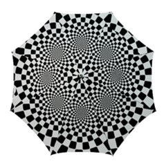 Geomtric Pattern Illusion Shapes Golf Umbrellas