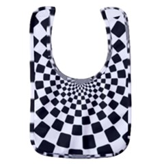 Geomtric Pattern Illusion Shapes Baby Bib by Grandong