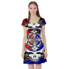 The Grateful Dead Short Sleeve Skater Dress by Grandong