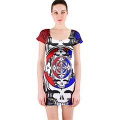 The Grateful Dead Short Sleeve Bodycon Dress by Grandong