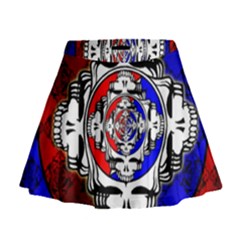 The Grateful Dead Mini Flare Skirt by Grandong