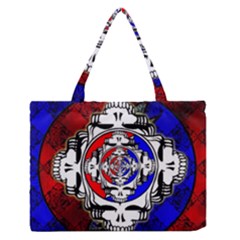 The Grateful Dead Zipper Medium Tote Bag by Grandong