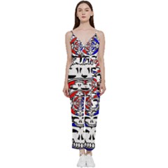 The Grateful Dead V-neck Camisole Jumpsuit by Grandong