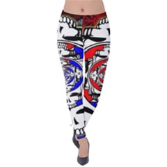 The Grateful Dead Velvet Leggings by Grandong