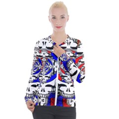 The Grateful Dead Casual Zip Up Jacket by Grandong