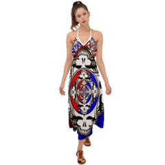 The Grateful Dead Halter Tie Back Dress  by Grandong