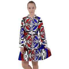 The Grateful Dead All Frills Chiffon Dress by Grandong