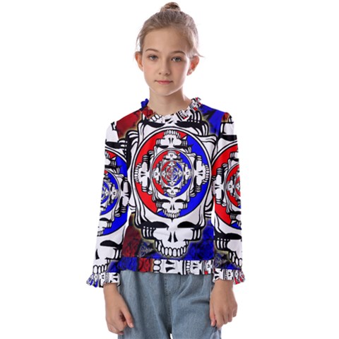 The Grateful Dead Kids  Frill Detail T-shirt by Grandong