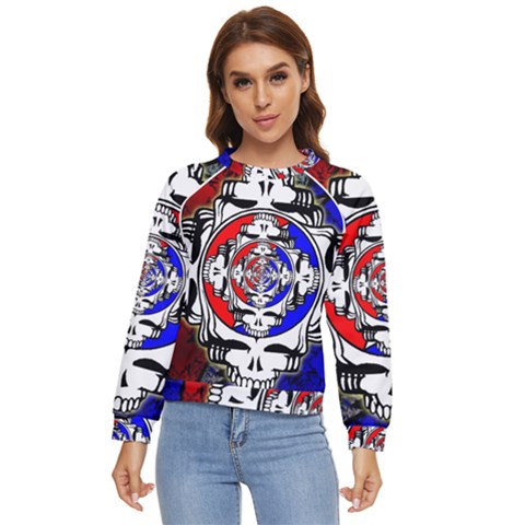 The Grateful Dead Women s Long Sleeve Raglan T-shirt by Grandong