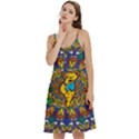 Dead Dancing Bears Grateful Dead Pattern Women s Spaghetti Strap Pullover Cami Dress View2