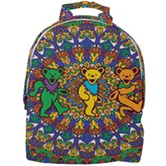 Dead Dancing Bears Grateful Dead Pattern Mini Full Print Backpack by Grandong