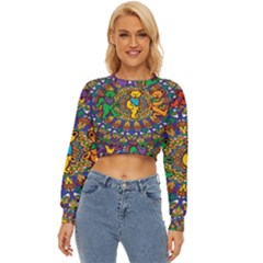 Dead Dancing Bears Grateful Dead Pattern Lightweight Long Sleeve Sweatshirt by Grandong