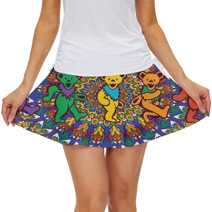 Dead Dancing Bears Grateful Dead Pattern Women s Skort