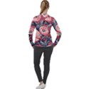 Vintage Floral Poppies Women s Pique Long Sleeve T-Shirt View2