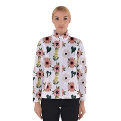 Flower White Pattern Floral Women s Bomber Jacket