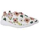 Flower White Pattern Floral Men s Slip On Sneakers View3