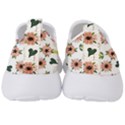 Flower White Pattern Floral Men s Slip On Sneakers View4