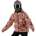 Flower Pink Brown Pattern Floral Men s Ski and Snowboard Waterproof Breathable Jacket View2