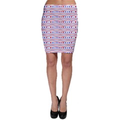 Nautical Digital Paper Nautical Boat Bodycon Skirt